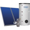 SISTEMA SOLARE A CIRCOLAZIONE FORZATA 300 LT - TETTI PIANI ;  ECO BASIC