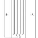 RADIATORE 5 COLONNE h.292 x i.235 w.54 ;  COMBY BIANCO