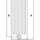 RADIATORE 6 COLONNE h.1792 x i.1735 w.313 ;  COMBY BIANCO