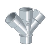 DERIVAZIONE DOPPIA PARETE MF 45 DN 110/32 ;  RV94