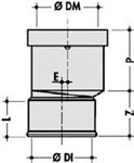 MANICOTTO ECCENTRICO FF DN 100 ;  QW69E