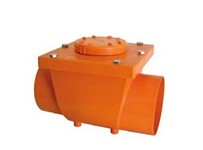 VALVOLA ANTIRIFLUSSO ARANCIO DN 100;  VA100