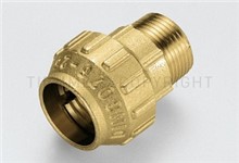 NIPLES M A STRIN. C/O-RING PER TUBO PEX DN 1/2x 20; 3460CR