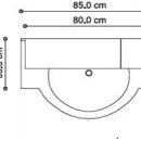 MOBILE DA cm 85 LARICE ;  ROVERETO