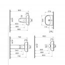 LAVABO CM 60 ;  ZENTRUM  7276L003-0001