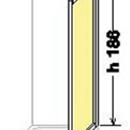 PARETE DOCCIA CROMATA VETRO STAMPATO 3 mm cm 68-72 ;  435