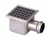 PILETTA INOX USCITA OR DN 105x105x85 ;  21.413HM