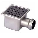 PILETTA INOX USCITA OR DN 105x105x85 ;  21.413HM