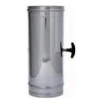 CANNA INOX 304 CON VALVOLA DN 140 ;  ELEMVALVACC140