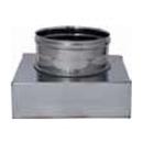 RIDUZIONE INOX 304 QUADRA DA 250 A TONDA DA DN 250 ;  RIDUZACCQT5250X250