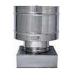 FUMAIOLO A 4 VENTI INOX QUADRA 200 x 200 ;  FUMACC200X200