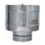 FUMAIOLO A 4 VENTI INOX TONDA DN 100 ;  FUMACC100