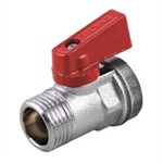 MINIVALVOLA A SFERA M/F LEVA ROSSA DN 1/2 - 1/2; 2946R2804