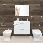 BAGNO COMPLETO"VITRAMIA" CM 60 BIANCO MIA ROUND + SOLID