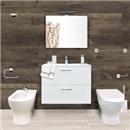 BAGNO COMPLETO"VITRAMIA" CM 60 BIANCO MIA ROUND + SOLID