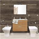 BAGNO COMPLETO"VITRAMIA" CM 80 GOLDEN OAK MIA SQUARE + SOLID