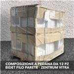 BIDET FILO PARETE (prezzo a pedana da 12 pz) ;  ZENTRUM5796L003-0288