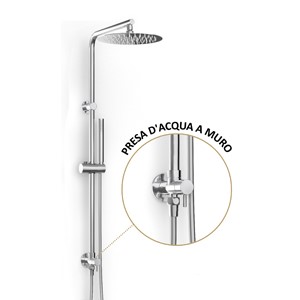 COLONNA DOCCIA PRESA ACQUA A MURO ; HERA DIRECT101R65100